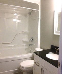 Bathroom - Masonville Gardens Condominiums in London, Ontario.